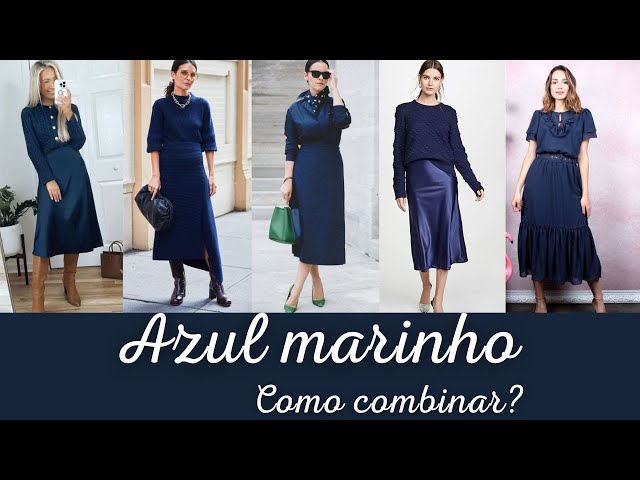 Look Azul Marinho Feminino