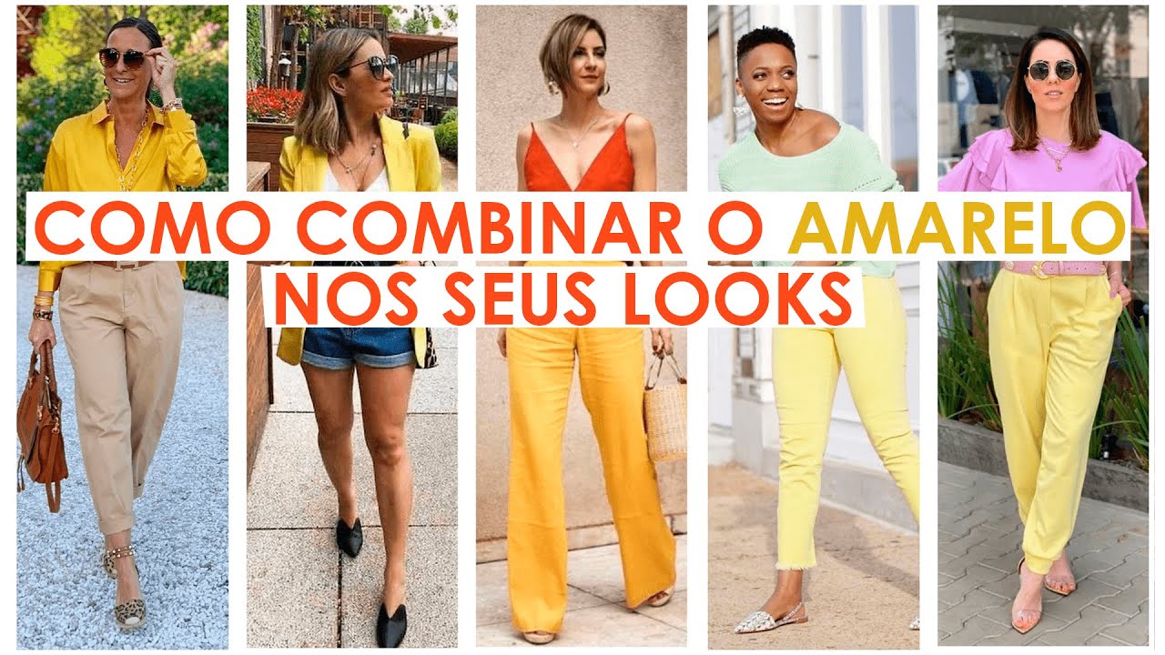 Look Amarelo Feminino