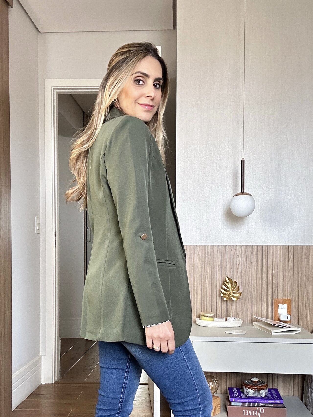 Look Blazer Verde Feminino