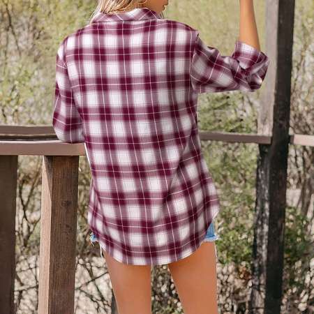 Look Camisa Xadrez Feminino