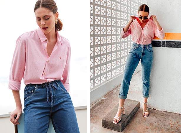 Look Camisa Vermelha Feminino