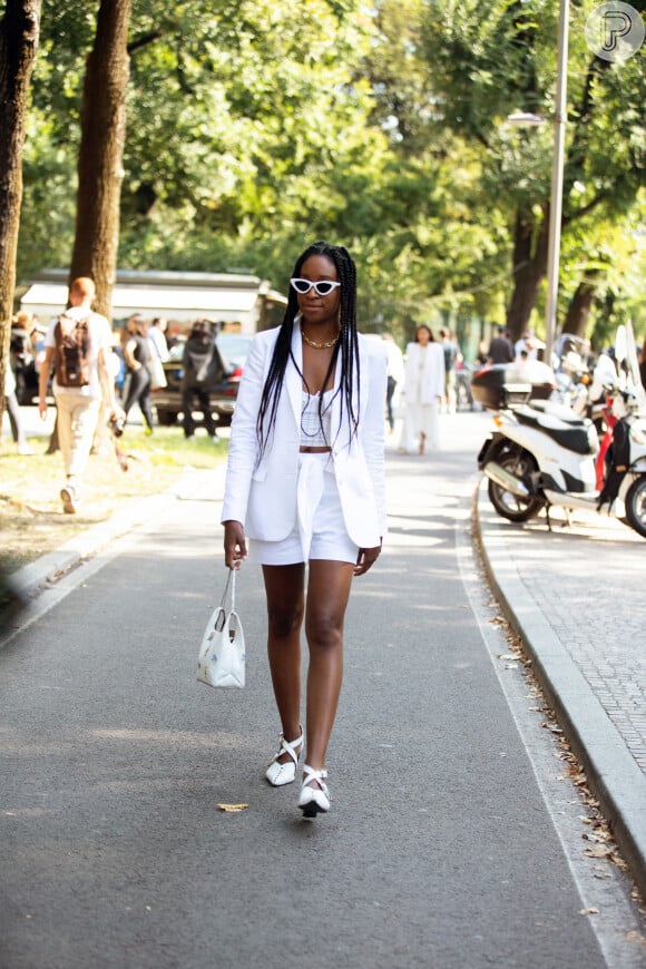 Look Blazer Branco Feminino