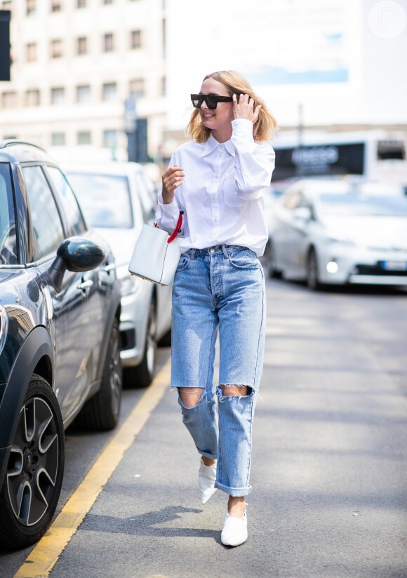 Look Calça Jeans E Camiseta Feminino