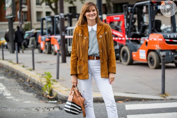 Look Bota Franja Feminino