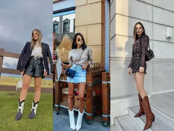 Look Bota Marrom Feminino