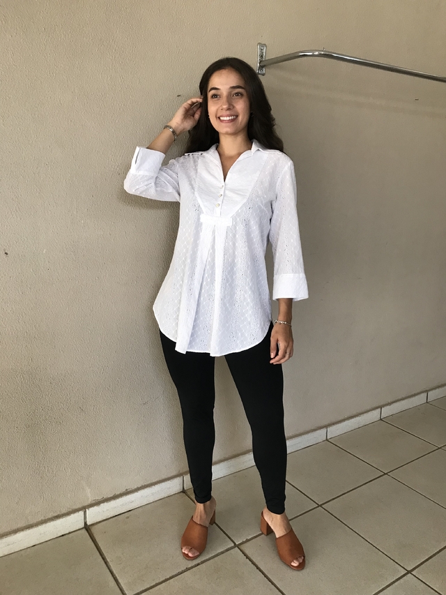 Look Bata Branca Feminino