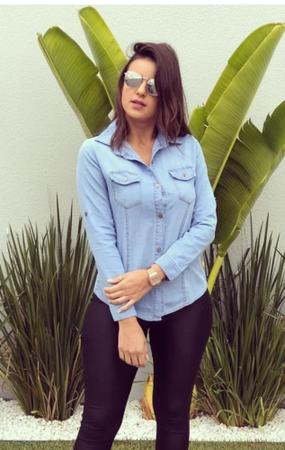 Look Camisa Jeans Feminino