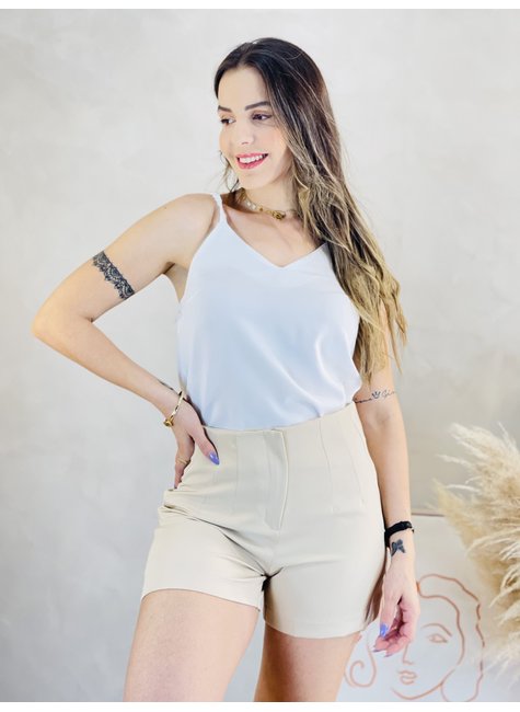 Look Blusa Transparente Feminino