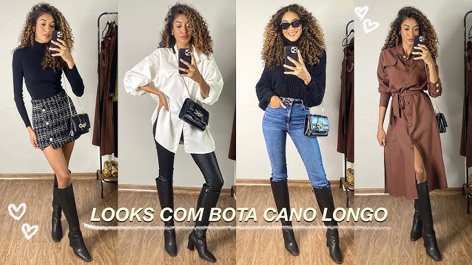 Look Bota Marrom Feminino