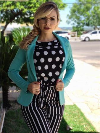 Look Blazer Verde Feminino