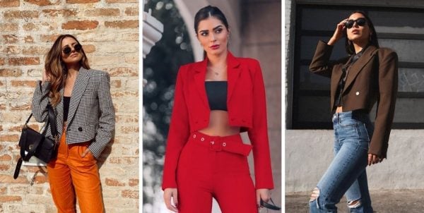 Look Blazer Vermelho Feminino