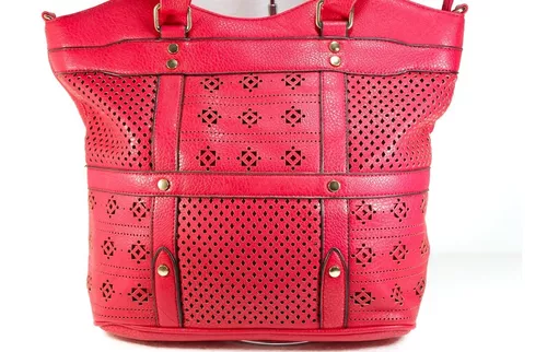 Look Bolsa Vermelha Feminino