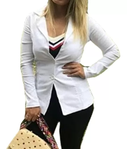 Look Casaco Branco Feminino