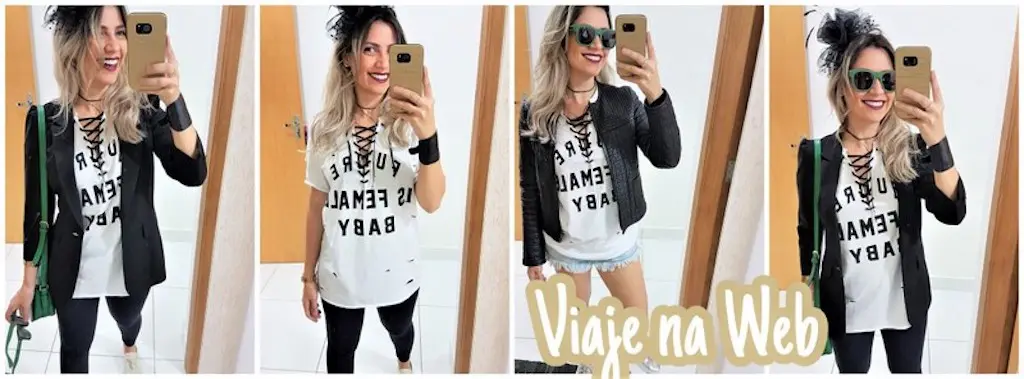 Look Balada Rock Feminino