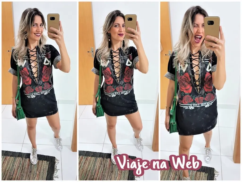 Look Balada Rock Feminino