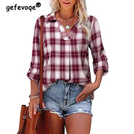 Look Camisa Xadrez Feminino