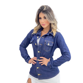 Look Camisa Jeans E Legging Feminino