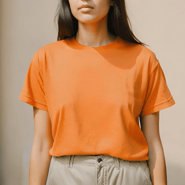 Look Blusa Laranja Feminino