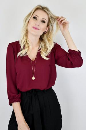 Look Blusa Vinho Feminino