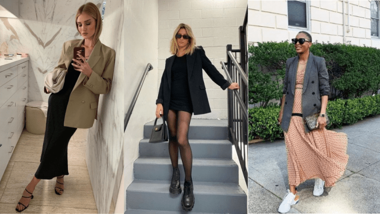 Look Blazer Cinza Feminino