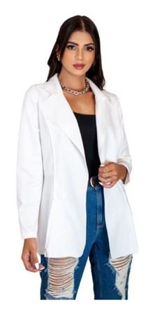 Look Blazer Branco Feminino