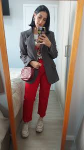 Look Blazer Cinza Feminino