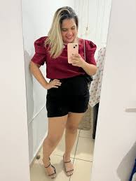 Look Blusa Vinho Feminino