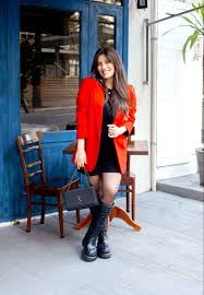 Look Blazer Vermelho Feminino