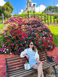 Look Azul E Branco Feminino