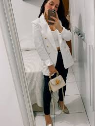 Look Blazer Branco Feminino