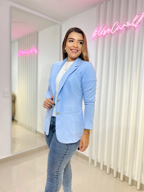 Look Blazer Azul Feminino