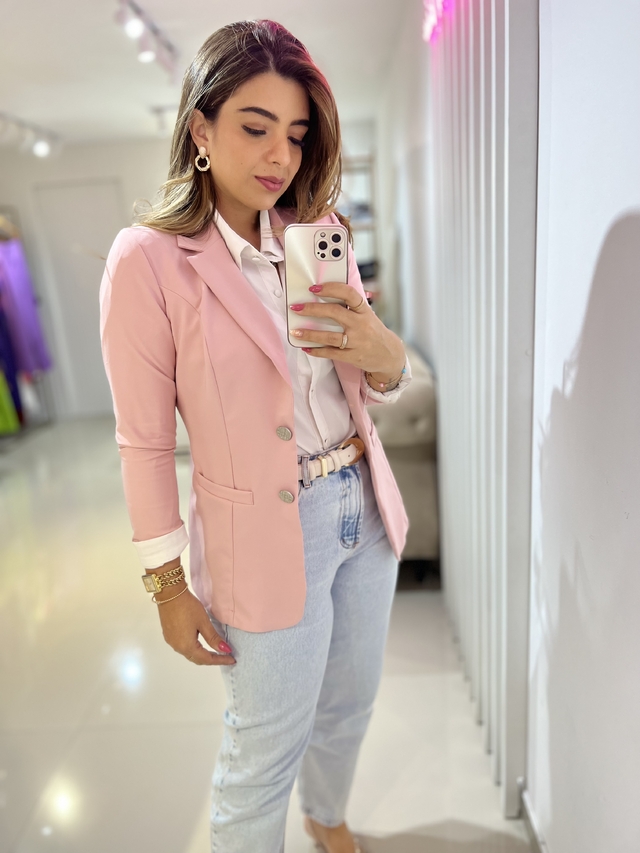 Look Blazer Branco Feminino