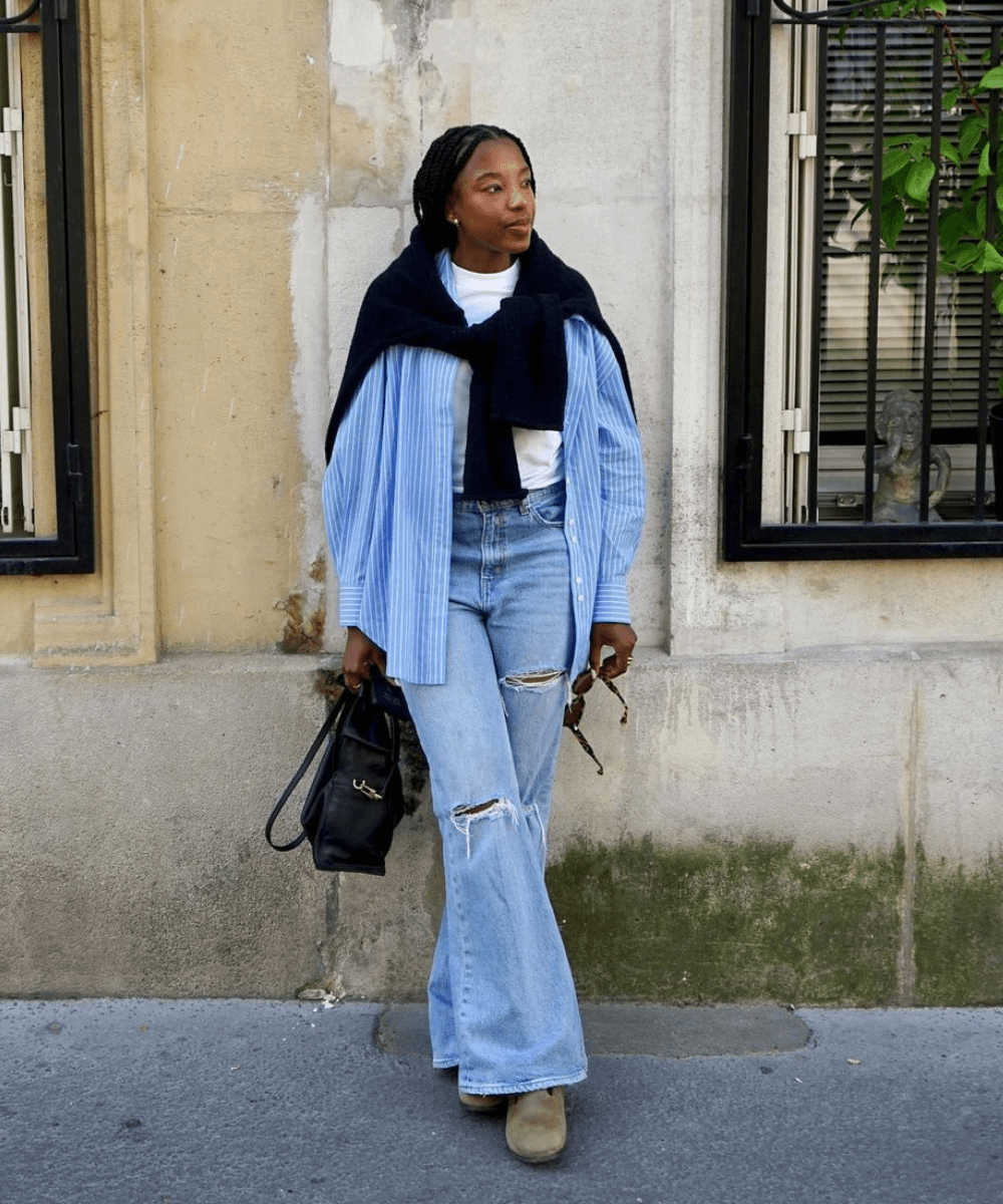 Look Calça Jeans E Camiseta Feminino