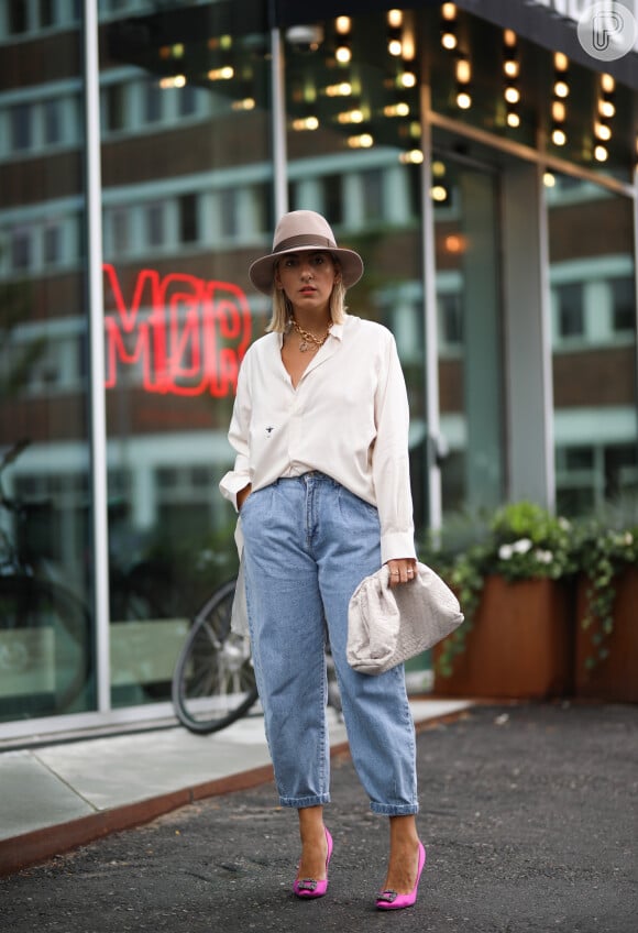 look feminino com chapéu de palha