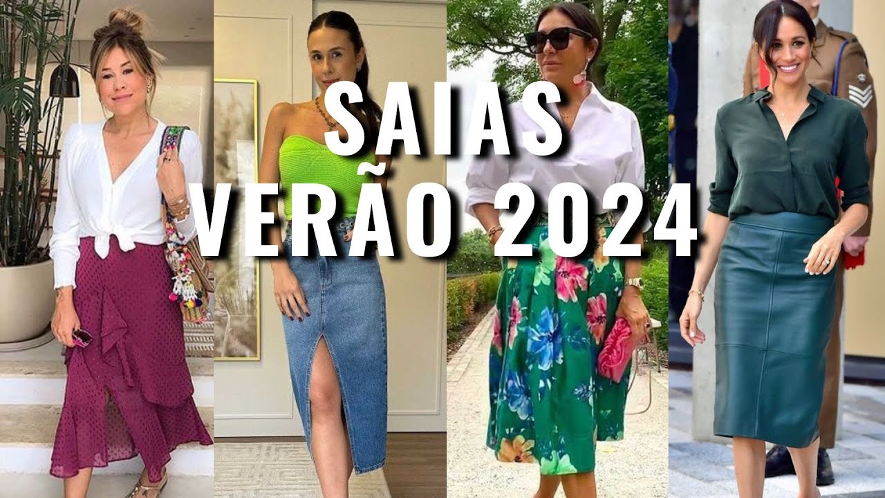 Ideias de Look Com Saia Floral Feminino