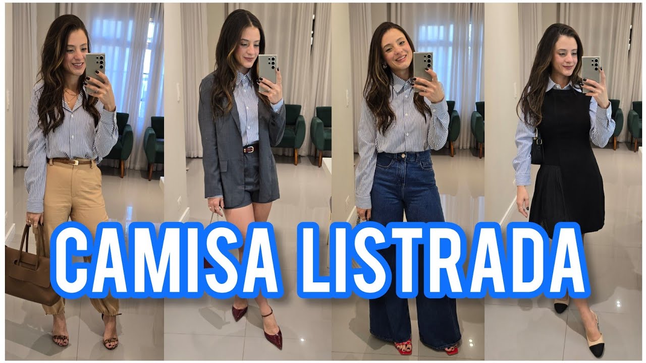 Ideias de Look Com Saia Listrada Feminino