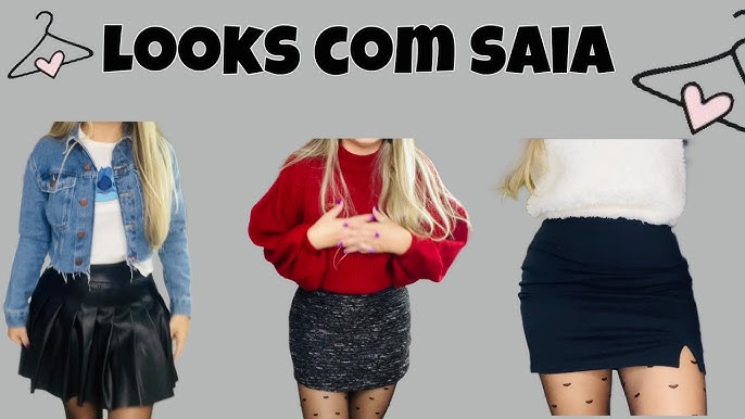 Ideias de Look Com Saia Vermelha Feminino