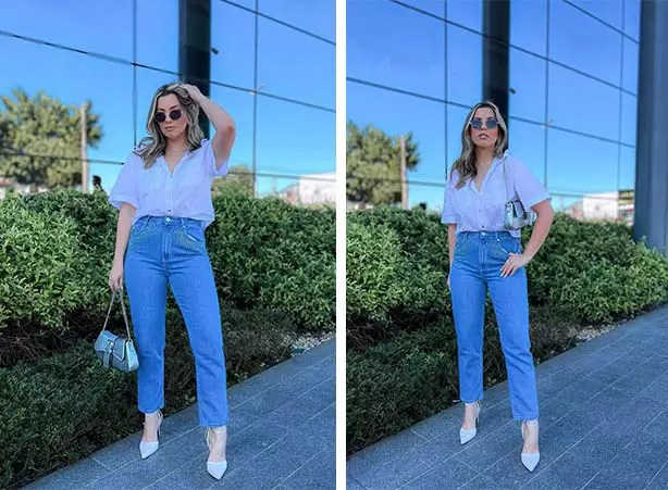 Ideias de Look Com Sandalia Jeans Feminino