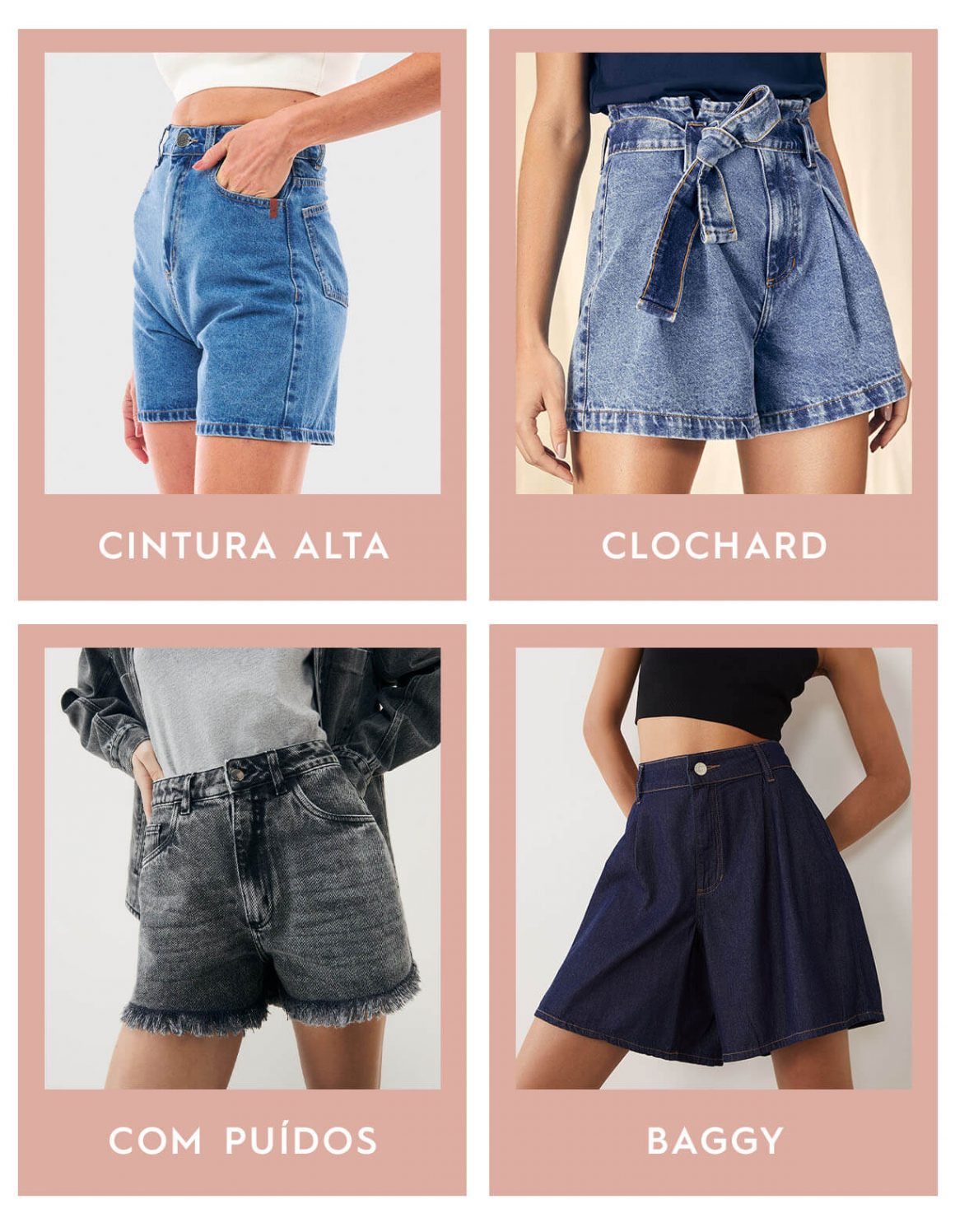 Ideias de Look Com Short Azul Feminino