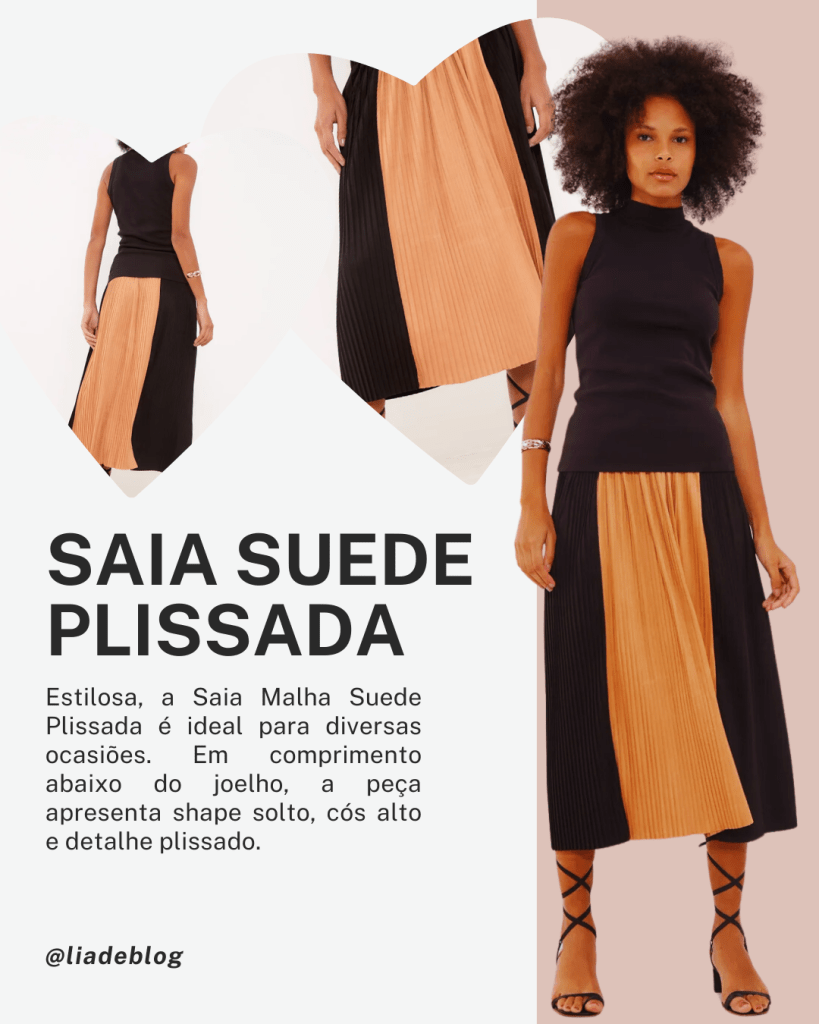 Ideias de Look Com Saia Suede Feminino