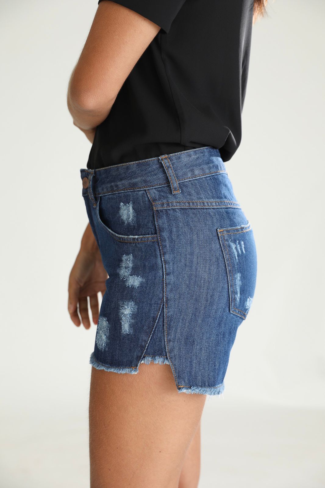 Ideias de Look Com Short Azul Feminino