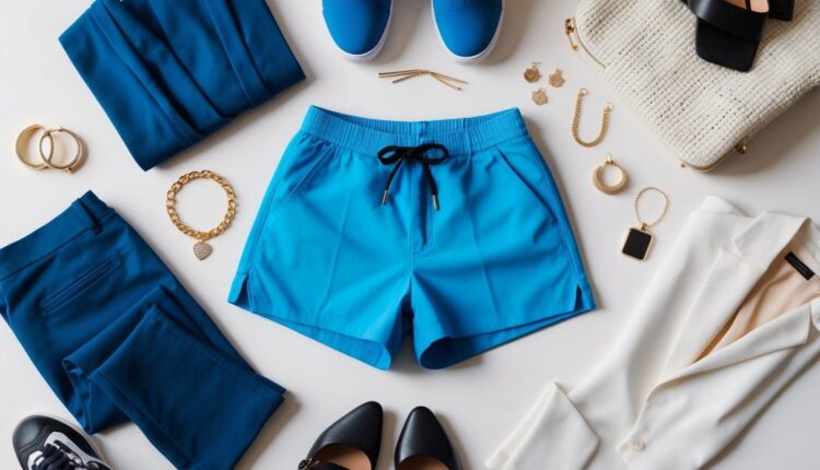 Dicas de moda e ideias de look com short azul