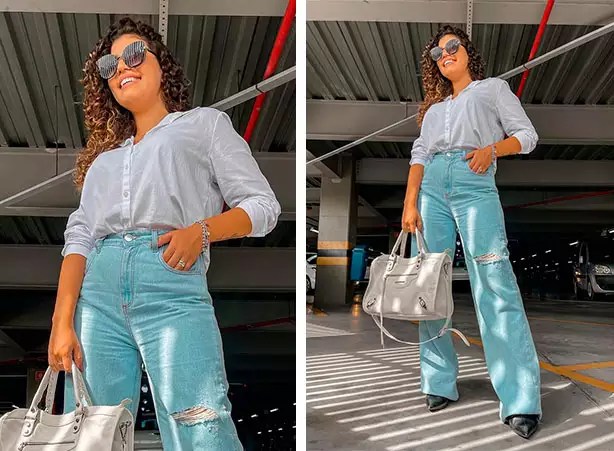 Ideias de Look Com Sandalia Jeans Feminino