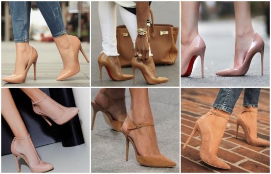 Ideias de Look Com Scarpin Nude Feminino