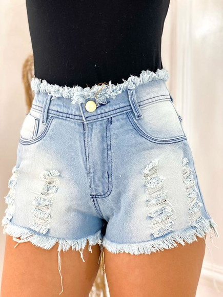 Ideias de Look Com Short Jeans Rasgado Feminino