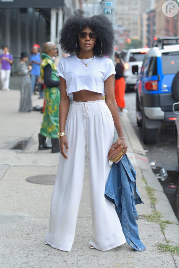 look total white Feminino