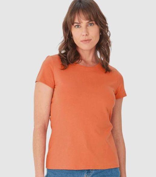 look blusa laranja Feminino