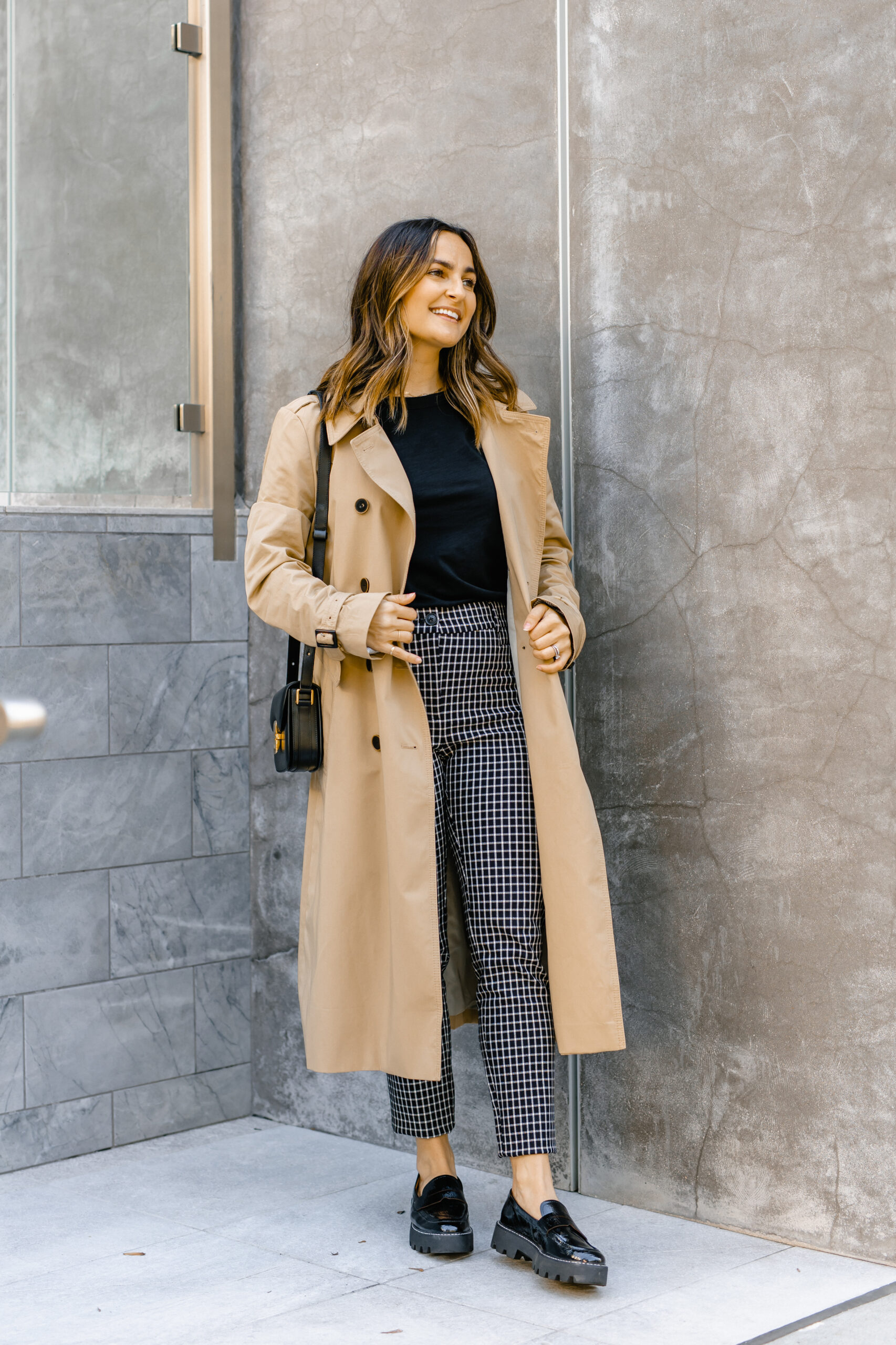 fashion woman look beige coat