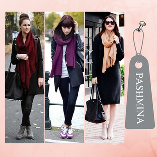 looks com pashmina Feminino