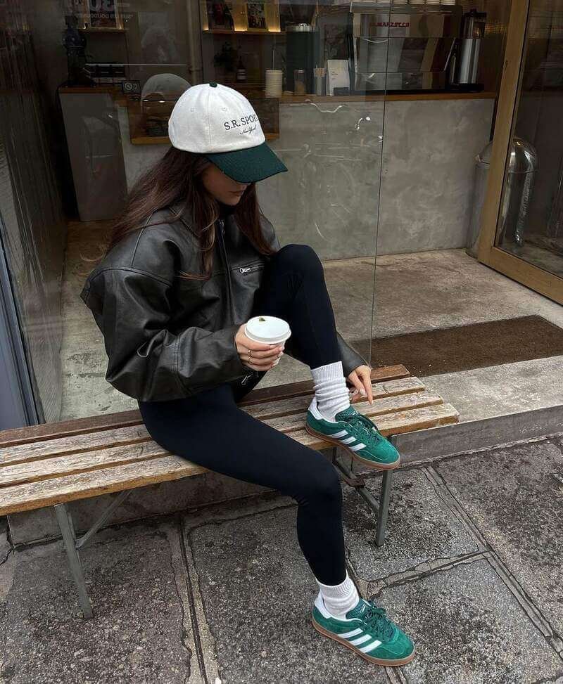 fashion woman look with adidas